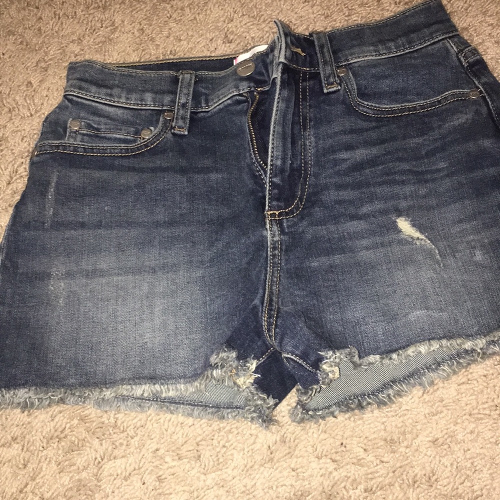 Pink high waisted shorts